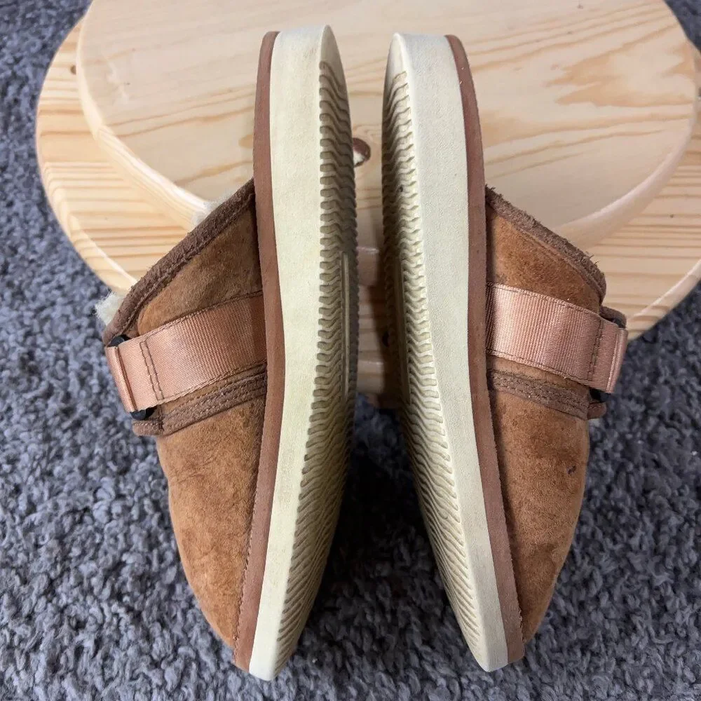 Suicoke Women's Brown Shearling Slippers - Picture 7 of 11
